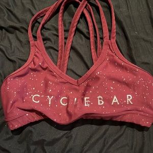 CycleBar branded Beyond Yoga Bra